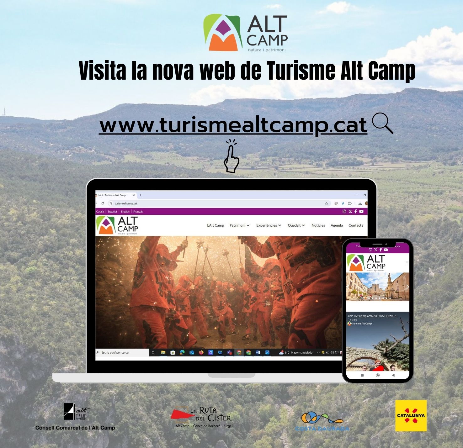 You are currently viewing El Servei Comarcal de Turisme de l’Alt Camp estrena nova web per impulsar el turisme a la comarca